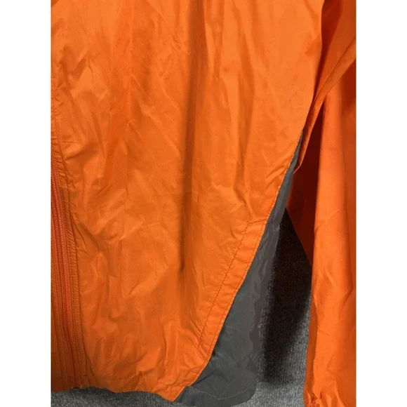 Columbia Sportswear Youth Unisex Sz L Lightweight Jacket Zip Windbreaker Orange